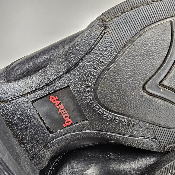 Laredo Mens Fletcher Pointed Toe Casual‎ Boots Ankle Western Black Leather 8.5 - Picture 6 of 14